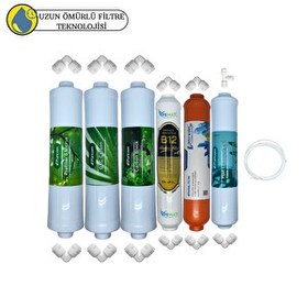 Resim Pemax Water Solutions Puricom Kapalı Kasa Su Arıtma Cihazlarına Sertifikalı 6'lı Mebransız B12 Alkali Mineral 