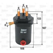 Resim VALEO 587557 Yakıt Filtresi (Mazot) Renault Megane II 03- Megane II 06-11-Scenic II-Grand Scenic II 1.5 DCI 