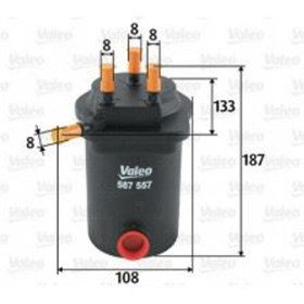 Resim VALEO 587557 Yakıt Filtresi (Mazot) Renault Megane II 03- Megane II 06-11-Scenic II-Grand Scenic II 1.5 DCI 