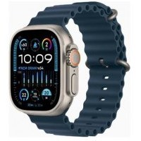 Resim Apple Watch Ultra 2 GPS + Cellular 49mm Natürel Titanyum Kasa ve Mavi-Ocean Kordon Akıllı Saat 