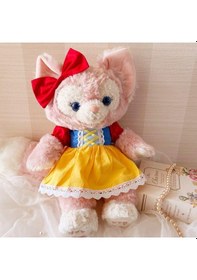 Resim Kıyafetli Tilki Peluş Oyuncak 45cm Tüylü Yumuşak Kumaş Uyku Arkadaşı Peluş Bebek Kostümlü Çok Renkli 