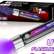 Resim Şarj Edilebilir LED Siyah Işık Feneri - Evcil Hayvan İdrarı, Akrep & Reçine Sertleştirme için Taşınabilir UV Lekesi Dedektörü, USB ile Çalışan 400mAh Pil 