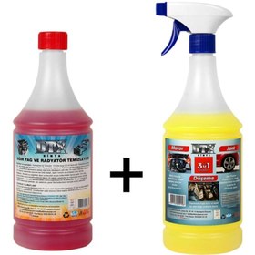 Resim Genel Markalar Oto Kalorifer Ve Petek Temizleme Sıvısı Yağ Sök. Etkili 1 Lt & Motor Jant Döşeme Ilacı 1 Lt 