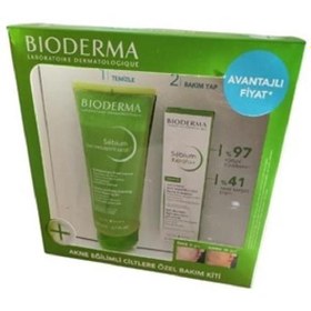 Resim Bioderma Bakım Kiti - Sebium Foaming Jel Active 200 ml + Sebium Kerato+ 30 ml 