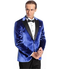 Resim Wessi Kafide Lacivert Slim Fit Erkek Smokin Ceket Lacivert 