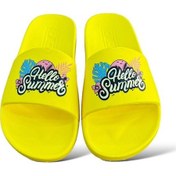 Resim Eva Plaj Havuz Kadın Terlik Sarı-Sarı 