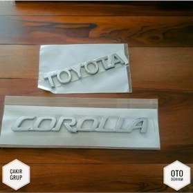 Resim Toyota Corolla Bagaj Yazısı 2'li Takım 2003 - 2017 Modeller Arası Uyumludur - A Kalite 