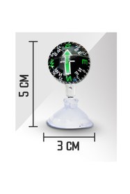 Resim Furens Araç Içi Vantuzlu Siyah Mini Pusula Seti Mini Pusula 