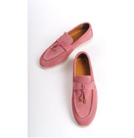 Resim Mubiano Hakiki Deri Collection Kadın Süet Loafer & Babet Mercan -mckry1410-mrc Mercan 