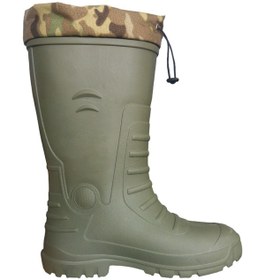 Resim Moda Terlik Gezer Marka Haki Kauçuk Termal Çoraplı Avcı Balıkçı Bahçe Iş Tarla Su Geçirmez Erkek Hafif Çizme 