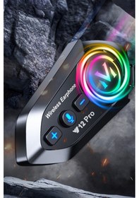 Resim Wearfitpro Y12 Pro İntercom Bluetooth Motosiklet Kask Kulaklığı İntercom Kulaklık 