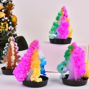Resim [2D Düz] YANYE 60.96cm Su Çiçek Açan Sihirli Kristal Mini Noel Ağacı - Canlı Pastel Renkler, Ev ve Parti Dekoru için DIY Tatil Merkezi, Mükemmel Hediye Fikri, Mini Noel Süsleri 