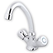 Resim Kupp Topaç Kısa Kuğu Lavabo Bataryası 