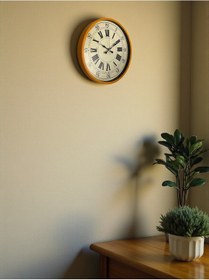 Resim Zentime 36 Cm Turuncu Dekoratif Duvar Saati çok Renkli 