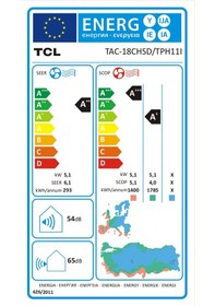 Resim Tcl TAC-18CHSD/TPH11I Breezein A++ 18.000 BTU Wi-fi Destekli Inverter Duvar Tipi Klima 