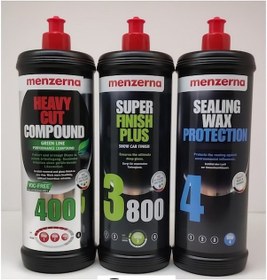 Resim Menzerna Yeşil 400 3800 Sealingwax Pasta Hare Boya Kor. Set 1 Lt N11.2676 