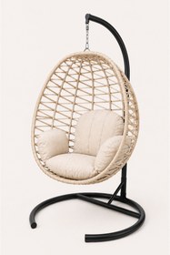 Resim EVİTAÇ Lüks Rattan Örgü Salıncak Tek Kişilik 