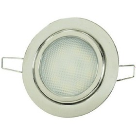 Resim Easterner Krom Gömme Spot 12 V Gün Işığı 9 Led Yaylı Krom 