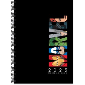 Resim MARVEL AJANDA SIYAH 2023 LIMITED EDITION 