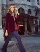 Resim Melis Ağazat X Koton - Geometrik Desenli Uzun Kollu Gömlek 