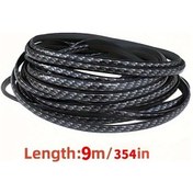 Resim Dashanshop Karbon Fiber Kapı Kenar Koruyucu - Çizilmeye Dayanıklı 18m/708in Evrensel Tampon 