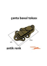 Resim Çanta Tokası Antik Renk Büyük Bavul Kilidi Dolap Kilidi Mandallı 