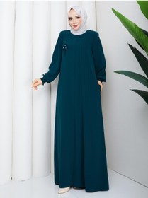 Resim moda asmila Özel Günler İçin Terletmez Ferace Broş Hediyeli 