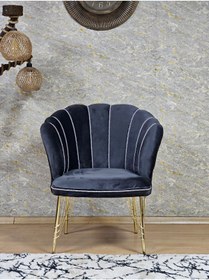 Resim ZAFİR Tekli Gold Kaplama Tel Ayak Papatya Çay Seti Koltuk Takımı , Balkon, Salon, Ofis, Cafe Koltuk Takımı 