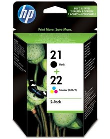 Resim HP Sd367a (21) Ve (22) Siyah Ve Renkli Mürekkep Kartuş Seti 