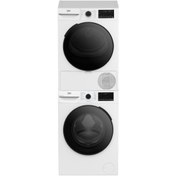 Resim Beko CMX 10120 10KG Çamaşır Makinesi + KMX 1001 10KG Kurutma Makinesi 2'li Set 