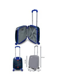 Resim Coral High Erkek Çocuk Siyah Turuncu Basketbol Desenli Çocuk Valizi Ve Seyahat/spor Çantası Seti Çok Renkli 