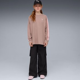 Resim Puma Relaxed Woven Cargo Çocuk Siyah Pantolon 