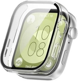 Resim bbtech Huawei Fit 3 Akıllı Saat 360 Sert PC Ekran Koruyuculu Kasa;Şeffaf 