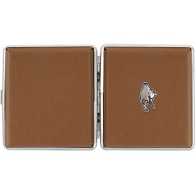 Resim Zekupp Taba Deri Kartal Logolu Metal Sigara Tabakası 