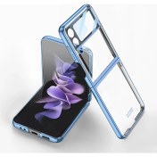 Resim AktarMobile Samsung Galaxy Z Flip 4 Uyumlu Kılıf Kamera Lens Korumalı Kapak Tam Uyumlu Electroplate Metalik Renk 