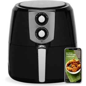 Resim Kumtel Airfryer XXL 8.5 Litre Yağsız Fritöz/FastFryer HAF-03 