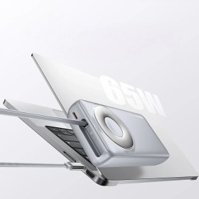 Resim Recci RPB-P72 Hızlı Şarj Özellikli Type-C Kablolu Powerbank 65W 20.000MAH Gri 