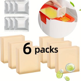 Resim 6 adet N50 Kedi Kumu Kutusu Yedek Hava Filtresi, Kendi Kendine Temizleyen Kedi Kumu Kutusu Kokusunu Kontrol Eden Kare, Kedi Kumu Tepsisi Kokusunu Filtreleme Yedek Çekirdek, Otomatik Kedi Kumu Kutusu Kokularını Emme İçin Uygun 