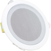 Resim Go İthalat 18 CM 6 WATT BEYAZ TRAFOLU METAL KASA ALÇIPAN HOPARLÖR (DELİK ÇAPI 15 CM) (5224) 
