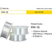 Resim 1.50mm 600 METRE PMMA UÇTAN IŞIMA FİBER OPTİK AYDINLATMA KABLOSU 
