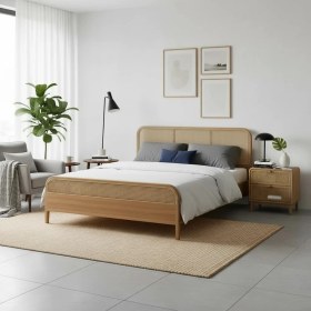 Resim Latanwood Doss Ahşap Karyola 