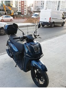 Resim Motocam Yuki Gentle 50 Ön Cam 2025-2026 Model 44cm Şeffaf Renkli 4mm Aparatsız 