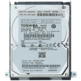 Resim Toshiba 2.5" 500gb Sata 7200rpm 16mb Notebook Harddisk Mk5061gsy Fru 04w1265 