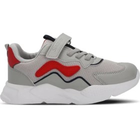 Resim Slazenger PESO I Erkek Çocuk Cırt Cırtlı Gri Sneaker 