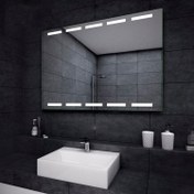 Resim Global Led Mirror 80 x 60 cm Ledli Ayna Dresuar Hol Koridor Duvar Salon Banyo Wc Ofis Çocuk Yatak Odası Boy 