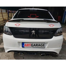 Resim Citroen C-elysee Boyasız Makyajlı Kasa Uyumlu Yarasa Spoiler-fiberglas 