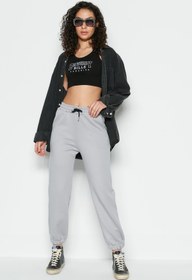 Resim C&CITY Jogger Lastikli Spor Eşofman Altı 806 Gri 