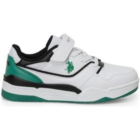 Resim U.s. Polo Assn. Martell Jr 5fx Beyaz Erkek Çocuk Sneaker Beyaz-yesıl Beyaz - Yeşil 