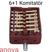 Resim Lanova Ankastre Fırın Komitatörü Kademe Anahtarı Şalter 6+1 - 465471814 