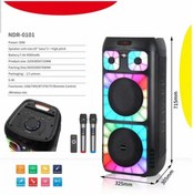 Resim JUNGLEE 72cm Büyük Boy Partybox Kablosuz Bluetooth Hoparlör Tekerlekli Speaker 40w 